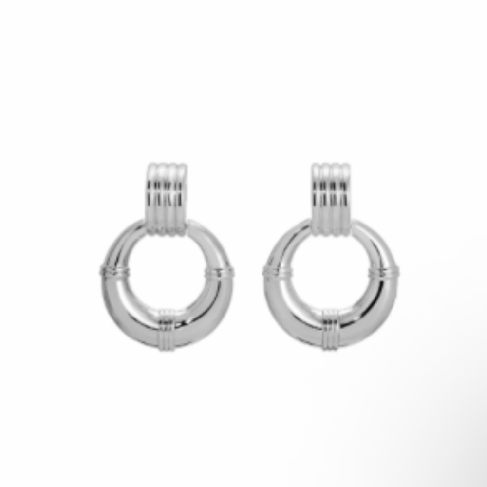 Elegant Silver Hoop Earrings